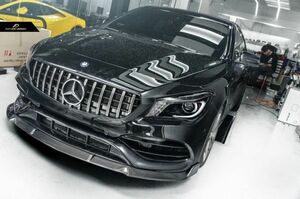 ★メルセデス・ベンツW117 C117 CLA 後期車両用カーボンフロントスポイラー/カーボンリップ/カーボンスポイラー/DTM/CLA180/CLA250