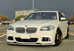 ★後期◆BMW F10 F11 Mスポ LCI用 Hamanタイプフロントカーボンスポイラー/カーボンリップ/523/530/540/550/アンダーリップ/高圧窯