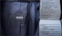 ◆本物◆BOSS ヒューゴボス◆上質ウールチェスターコート ネイビー50 新品_画像9