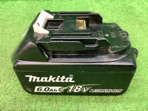 ⑤【充電回数179回・寿命3/4】中古品 makita マキタ 18V 6.0Ah リチウムイオンバッテリ BL1860B 雪マーク付き