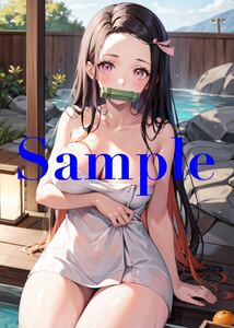 KT120... blade ... legume . same person poster A4 original anime high quality special printing beautiful young lady illustration art poster Secret 