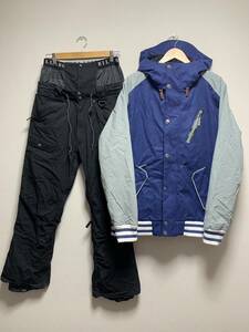 [BILLABONG] VARSITY+CARGO スノボウェア セットアップ 上下セット M ジャケット パンツ AD01M-754 AD01M-706 ビラボン