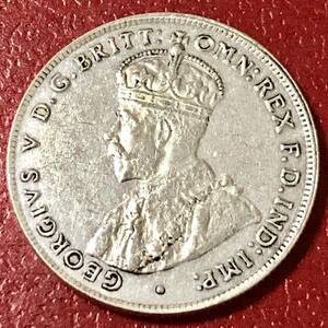 銀貨 1912年　イギリス国王ジョージ5世　オーストラリア連邦 イギリスのウィンザー朝初代国王　一円銀貨　1円銀貨　貿易銀　古銭　硬貨