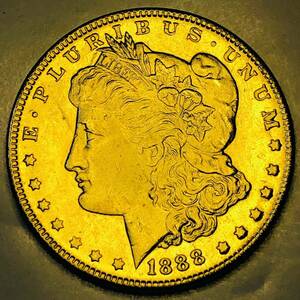 金貨　1888年　自由の女神 モルガン イーグル アメリカ　古銭 竜　龍　
