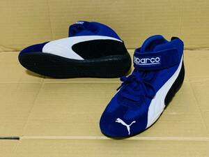 PUMA SPARCO Puma Sparco racing shoes 24.5cm corresponding blue FR39 is ikatto driving shoes 