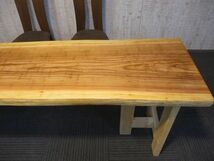 G069　杉　スギ　一枚板　テーブル　カウンター　棚　椅子　ベンチ　板　天板　ダイニング　座卓　ローテーブル　一枚板テーブル_画像3