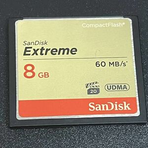 サンディスク SanDisk コンパクトフラッシュ COMPACT FLASH CF 8GB EXTREME 60MB/s UDMA 動作 フォーマット済み 