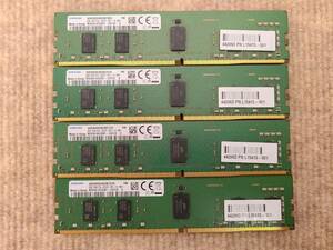 8GB 4枚セット 計32GB Samsung M393A1K43DB1-CVFCO DDR4 1Rx8 PC4-2933Y RDIMM Server Memory HP純正メモリ L15415-501 [1948]