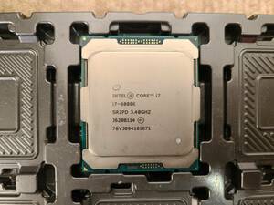 Intel Core i7-6800K 6Core 3.40GHz SR2PD CPU Processor 動作確認済み