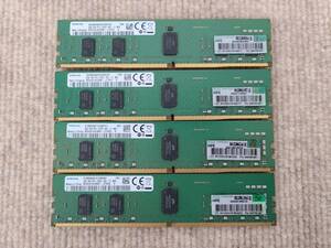 8GB 4枚セット 計32GB Samsung M393A1K43BB1-CTD6Y DDR4 1Rx8 PC4-2666V RDIMM Server Memory HP純正メモリ 840755-091 [1841,1848,1850]