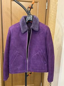 Paul Smith ポールスミス ボア レザージャケット　サイズM　羊革