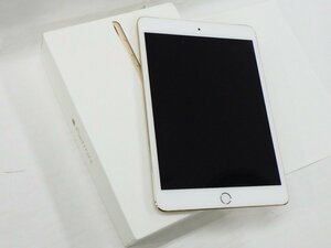 ■ アップル　iPad mini 第三世代 Wi-Fi+Cellular 16GB ゴールド A1600 MGYR2J/A ■ 動作OK ジャンク扱い