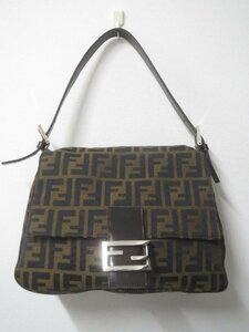 ♪FENDI フェンディ ズッカ柄 マンマバケット ワンショルダーバッグ♪USED品