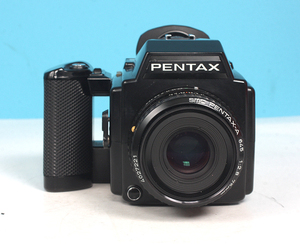 送料500円！中古！レンズ付きカメラ PENTAX 645 ＋ SMC ペンタックスA 75mm/F2.8 120フイルムパック付