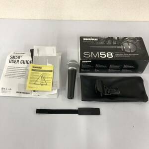 【A-1】 SHURE SM58 マイク 動作確認済 元箱付 付属品付 シュア 中古品 921-61