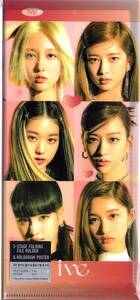 韓国　K-POP☆IVE アイブ　アイヴ☆3段折りたたみ式　ファイルホルダー　& ホログラムポスター　10枚入り