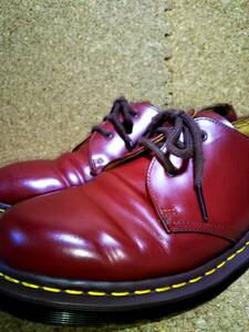 【Dr.MARTENS】ドクターマーチン 英国製 VINTAGE 1461Z 3ホールシューズ UK8 (27cm ) イングランド製 OXBLOOD 初期型復刻