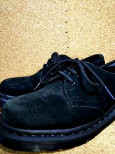 [Dr.MARTENS] Dr. Martens 1461 MONO SOFT BUCK 3 hole shoes UK6 (25cm ) 3EYE SHOE mono all black suede [ superior article ]