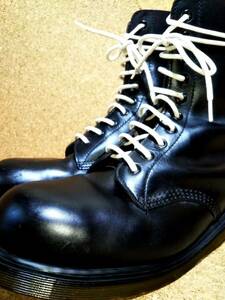 【Dr.MARTENS】ドクターマーチン 1919 PW スチールトゥ 10ホールブーツ UK10 (29cm ) 10EYE STEEL TOE BOOTS BLACK 希少レア 　