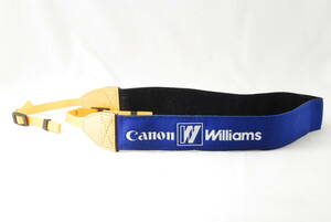 * new goods * unused *Canon Canon Williams F-1 Williams strap blue × yellow × white color not for sale shoulder neck rare valuable Camera strap*