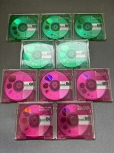 MD ミニディスク minidisc 中古 初期化済 マクセル maxell 80 10枚セット