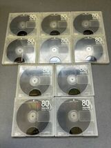 MD ミニディスク minidisc 中古 初期化済 マクセル maxell OZ-Black disc 80 10枚セット_画像1