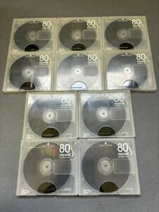 MD ミニディスク minidisc 中古 初期化済 マクセル maxell OZ-Black disc 80 10枚セット