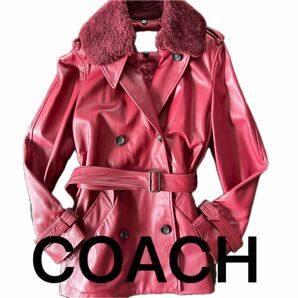 COACH 本革ブルゾン　極美品