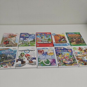 wii用ゲームソフト10本セット Nintendo マリオ 大神 ドンキーコング コロリンパ Wii