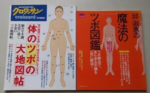 体のツボに関する本　2冊セット　(邱淑恵の魔法のツボ図鑑・体のツボの大地図帖)