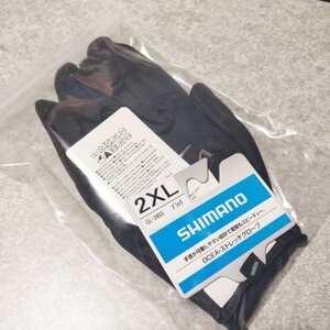 シマノ SHIMANO フィッシング グローブ OCEA ストレッチグローブ GL-245S サイズ 2XL 釣具 アウトドア 手袋 ブラック オシア 大きいサイズ