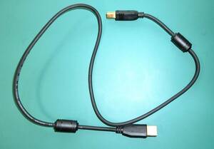 金メッキ　プリンターケーブル　HIスピード　USBケーブル2.0　abタイプ　オス×オス　８０センチ