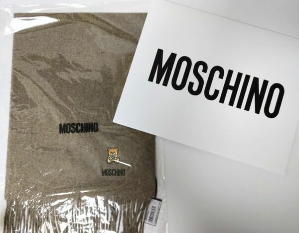 限定値下げ【新品】タグ付き モスキーノ MOSCHINOマフラー カシミア 送料無料