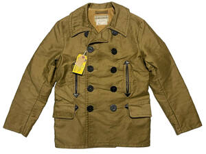 極美品 40 Mister Freedom × Sugar cane MFSC SC15424 SURVIVAL SCHOOL JUNGLE CLOTH BARNSTORMER ミスターフリーダム Pコート ジャケット