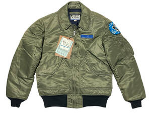 未使用品 38 BUZZ RICKSON'S バズリクソンズ SKUNK WORKS BR12012 LOCKHEED MARTIN CREW JACKET クルージャケット CWU-45P 10周年