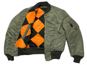 Неиспользуемый предмет XS Size Buzz Rickson's Bazlik Sons BR13045 MA-1 Linecrewman Light Jacket Line Cru Man Reversible