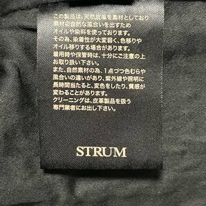 極美品 Mサイズ STRUM ストラム STL023-02 レザーライダースジャケット 牛革の画像6