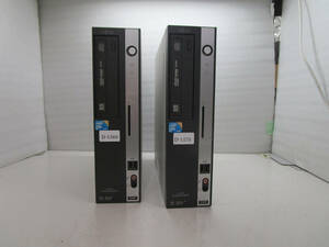 【2台セット】FUJITSU FMV-D5290 FMVDD2A0E1 Core 2 Duo E7500 2.93GHz/メモリ4GB/HDD160GB/Windows 10 Pro 管理番号D-1369/1370