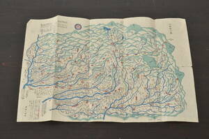 *R-044494 old map under .. all map height . three male magazine ( Tochigi )