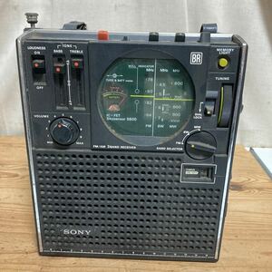 SONY ソニー　ICF-5600　スカイセンサー　3バンドレシーバー　FM/MW/SW 当時物 昭和レトロ