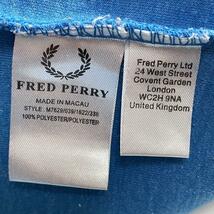 希少　マカオ製　フレッドペリー　FRED PERRY トラックジャケット　ジャージ L 水色 白 黄 ツインテープ イエロー月桂樹_画像8