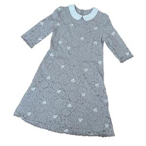 franche lippee black　可愛いレース わんこワンピース　M