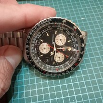 TAG Heuer タグホイヤー パイロット クロノグラフ 航空計算尺 クォーツ 530.306K メンズ腕時計 稼働品_画像9