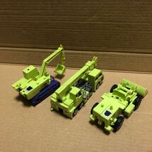 (1)古い　タカラ　TAKARA HASBROトランスフォーマー　TF tf JAPAN 1980.1984 5個セット 建設車_画像6