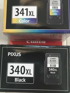 PIXUS 純正インク 大容量黒 BC-340XL、大容量3色カラー BC-341XL新品・未使用品