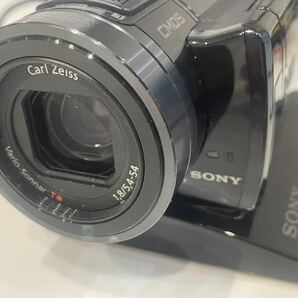 【通電OK】ソニー SONY フルハイビジョンビデオカメラ Handycam HDR-CX7 バッテリー2つ付属 充電器 ケーブル 付き バッテリ劣化 現状品の画像3