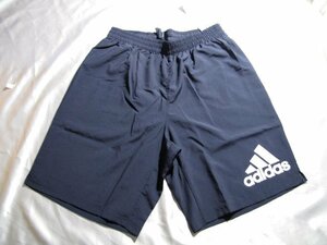 adidas アディダス ショーツ ランニング ハーフパンツ 紺(9inch-ＸＯサイズ)★SALE!