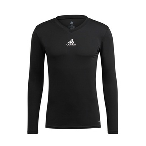 adidas アディダス 長袖 Tシャツ インナーシャツ 黒 (Ｏサイズ)スリムフィット 伸縮性★SALE!