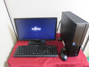 ★FUJITSU★ ESPRIMO WD2/S FMVWSD2S7 デスクトップPC・液晶ディスプレイ20ワイド・キーボード・マウスセット