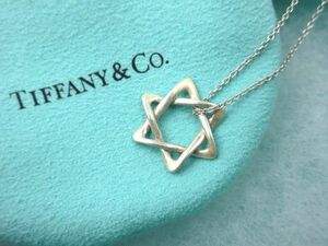 ◇ TIFFANY＆Co. ティファニー エルサペレッティ スターオブダビデ ネックレス スターリングシルバー SV925 ジャンク品 箱・保存袋付き